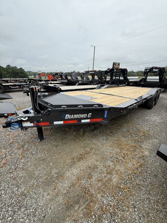 New 2026 Diamond C HXD 208 22’ Tilt Trailer, 18K GVWR, WINCH PLATE, BED ROLLER, HYD JACK, ABS BRAKES, 102” WIDE