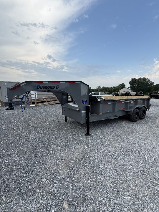 New 2026 Diamond C LPT 208 16’ Dump Trailer, PACESETTER EDITION, HYD JACKS, 7 GAUGE FLOOR, FORK HOLDERS, ABS BRAKES