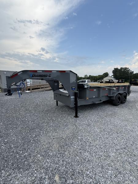 New 2026 Diamond C LPT 208 16’ Dump Trailer, PACESETTER EDITION, HYD JACKS, 7 GAUGE FLOOR, FORK HOLDERS, ABS BRAKES