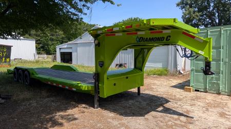 New 2026 Diamond C Trailers 24353 LPX 308 GREEN Equipment Trailer