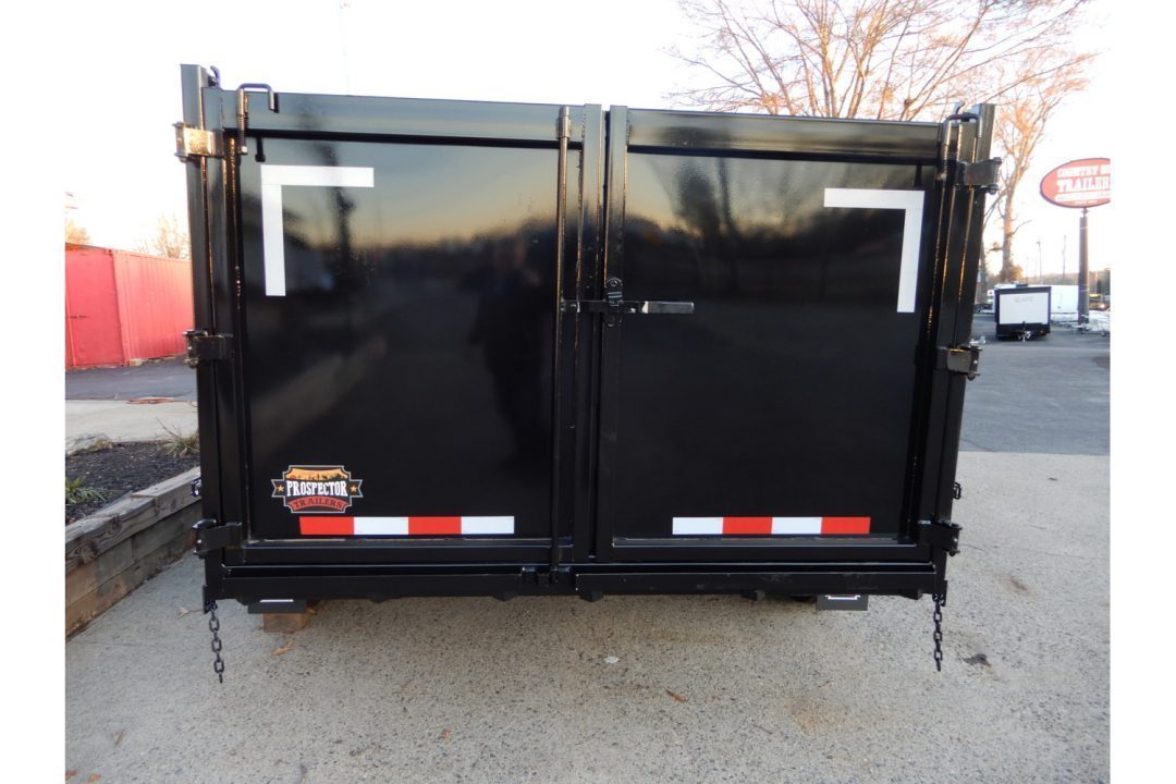New 2027 Covered Wagon 7x14 Dump, 4' Sides, 8K Axles, Ramps, Tire, Spare