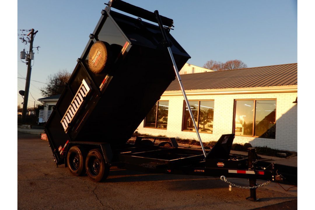 New 2027 Covered Wagon 7x14 Dump, 4' Sides, 8K Axles, Ramps, Tire, Spare