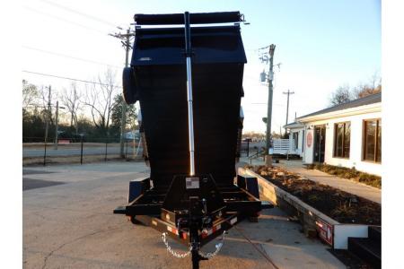 New 2027 Covered Wagon 7x14 Dump, 4' Sides, 8K Axles, Ramps, Tire, Spare