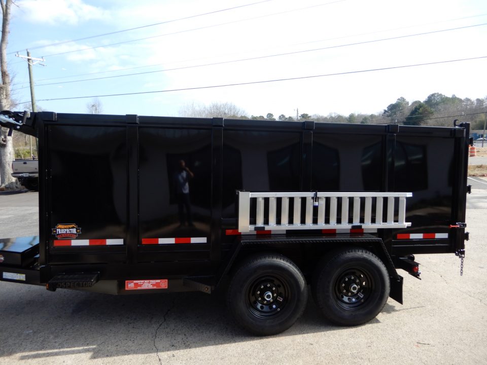 New 2027 Covered Wagon 7x14 Dump, 4' Sides, Ramps, Tarp & Spare