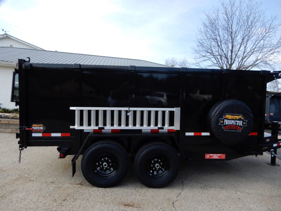 New 2027 Covered Wagon 7x14 Dump, 4' Sides, Ramps, Tarp & Spare