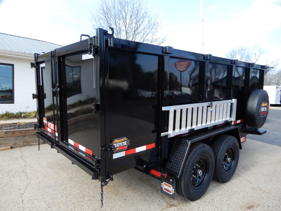New 2027 Covered Wagon 7x14 Dump, 4' Sides, Ramps, Tarp & Spare