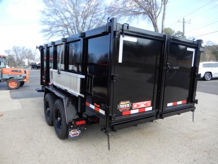 New 2027 Covered Wagon 7x14 Dump, 4' Sides, Ramps, Tarp & Spare
