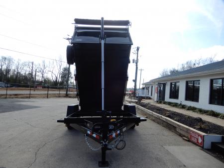 New 2027 Covered Wagon 7x14 Dump, 4' Sides, Ramps, Tarp & Spare