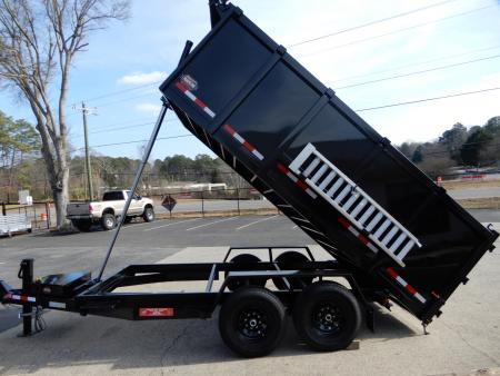 New 2027 Covered Wagon 7x14 Dump, 4' Sides, Ramps, Tarp & Spare