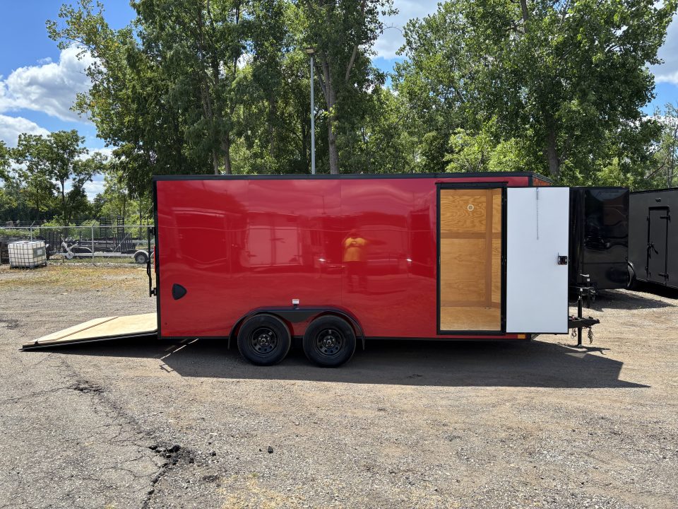 New 2027 Cross Trailers 7x16 7000 GVWR 78" Interior Height Blackout PCKG Cargo / Enclosed Trailer
