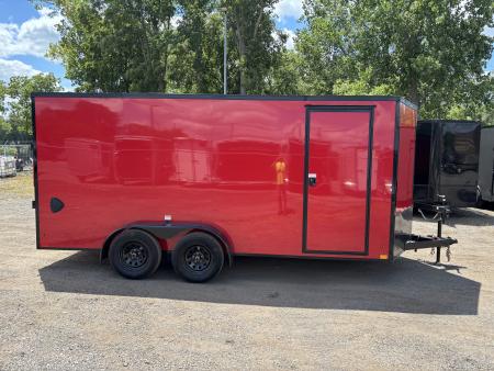 New 2027 Cross Trailers 7x16 7000 GVWR 78" Interior Height Blackout PCKG Cargo / Enclosed Trailer