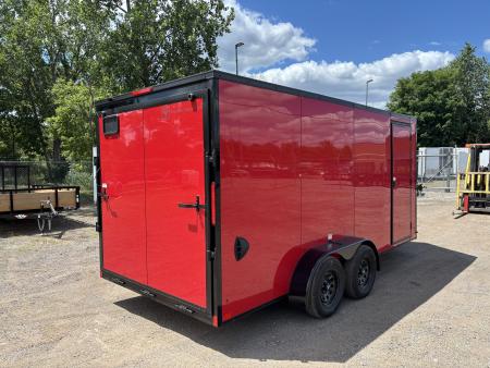 New 2027 Cross Trailers 7x16 7000 GVWR 78" Interior Height Blackout PCKG Cargo / Enclosed Trailer