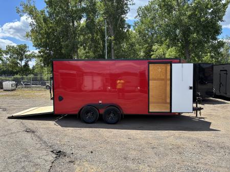 New 2027 Cross Trailers 7x16 7000 GVWR 78" Interior Height Blackout PCKG Cargo / Enclosed Trailer