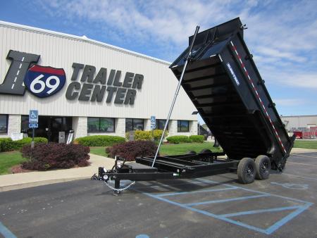 New 2026 Sure-Trac 7 x 16 ST-HTDU48216-140 Telescopic Dump Trailer 14K / 4-Foot Sides