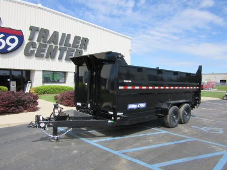 New 2026 Sure-Trac 7 x 16 ST-HTDU48216-140 Telescopic Dump Trailer 14K / 4-Foot Sides