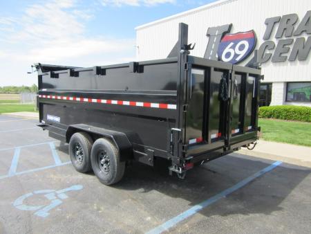 New 2026 Sure-Trac 7 x 16 ST-HTDU48216-140 Telescopic Dump Trailer 14K / 4-Foot Sides