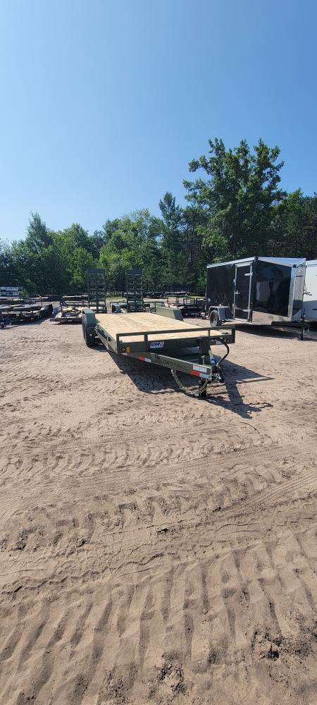 New 2026 Load Trail 83X20 ARMY GREEN 14K Equipment Trailer