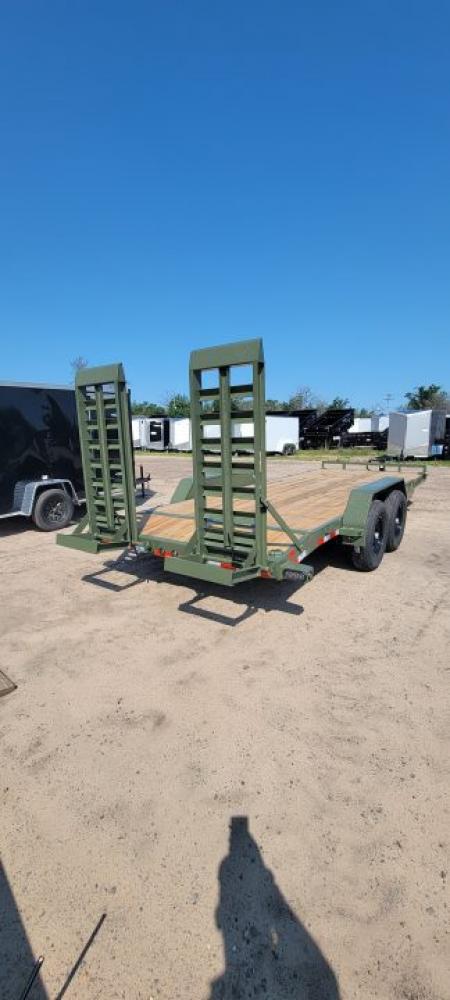New 2026 Load Trail 83X20 ARMY GREEN 14K Equipment Trailer