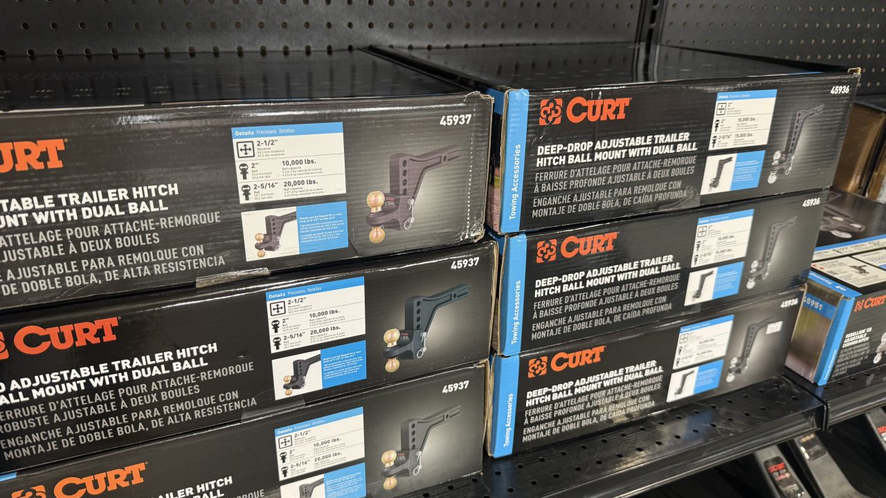New Curt Adjustable Trailer Hitch Aluminum/Steel