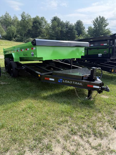 New 2027 Load Trail 83X14 14K 18" SIDES KAWASAKI GREEN Dump Trailer