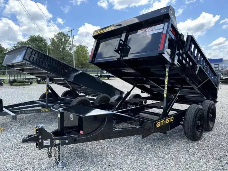 New 2026 Griffin 6x10 GT7210 Dump Trailer
