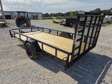 New 2026 Load Trail 77X14 SINGLE 3.5K TUBE TOP UTILITY W/4' SPRING GATE