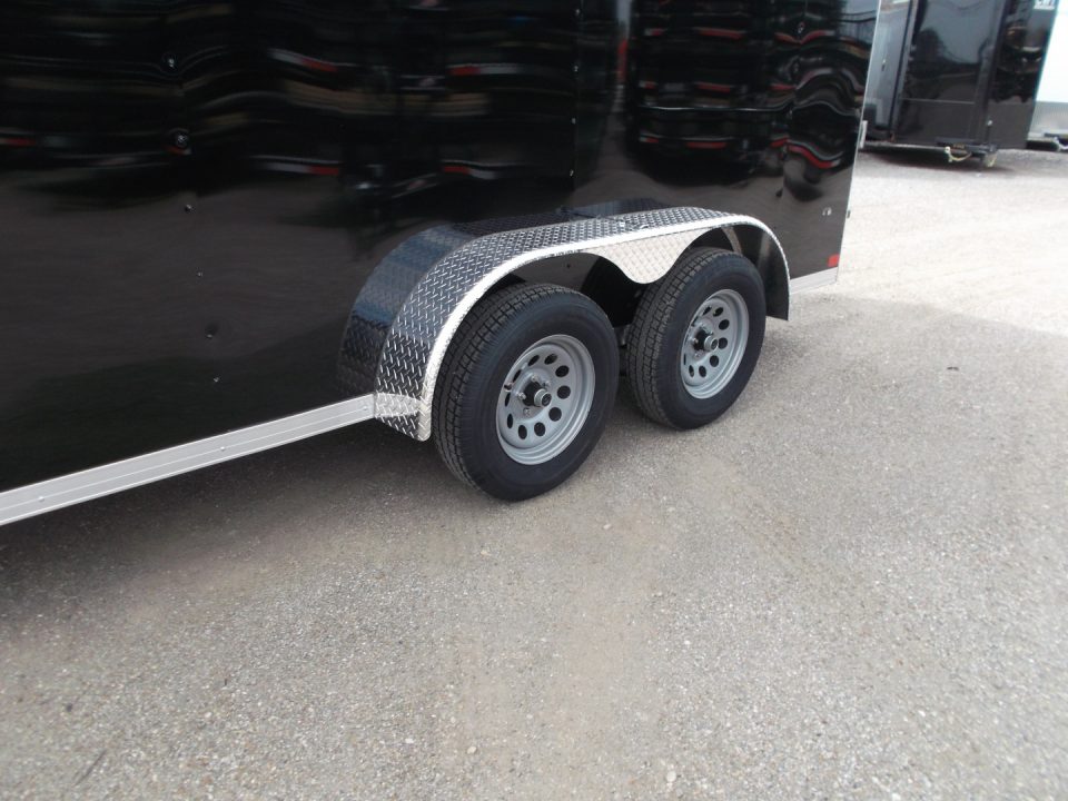 New 2027 Covered Wagon Trailers 7x14 Cargo Trailer / Enclosed Trailer / 7ft Interior / Extra Wide Ramp / 48" RV Door / LEDs / .080 Black Poly Core
