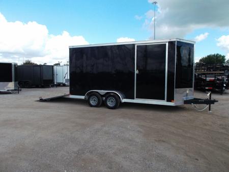 New 2027 Covered Wagon Trailers 7x14 Cargo Trailer / Enclosed Trailer / 7ft Interior / Extra Wide Ramp / 48" RV Door / LEDs / .080 Black Poly Core