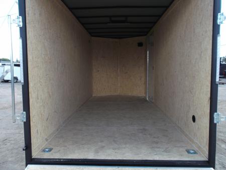 New 2027 Covered Wagon Trailers 7x14 Cargo Trailer / Enclosed Trailer / 7ft Interior / Extra Wide Ramp / 48" RV Door / LEDs / .080 Black Poly Core