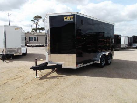 New 2027 Covered Wagon Trailers 7x14 Cargo Trailer / Enclosed Trailer / 7ft Interior / Extra Wide Ramp / 48" RV Door / LEDs / .080 Black Poly Core