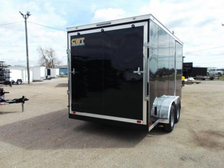 New 2027 Covered Wagon Trailers 7x14 Cargo Trailer / Enclosed Trailer / 7ft Interior / Extra Wide Ramp / 48" RV Door / LEDs / .080 Black Poly Core