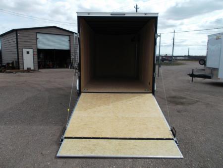 New 2027 Covered Wagon Trailers 7x14 Cargo Trailer / Enclosed Trailer / 7ft Interior / Extra Wide Ramp / 48" RV Door / LEDs / .080 Black Poly Core