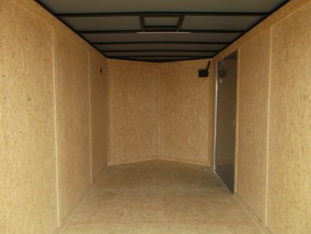 New 2027 Covered Wagon Trailers 7x14 Cargo Trailer / Enclosed Trailer / 7ft Interior / Extra Wide Ramp / 48" RV Door / LEDs / .080 Black Poly Core