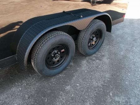 New 2027 Covered Wagon Trailers 7x14 Cargo Trailer / Enclosed Trailer / 7ft Interior / Extra Wide Ramp / 48" RV Side Door / .080 Black Poly Core Skin / Black Out Package / Rear Spoiler w/ LED Loading Lights