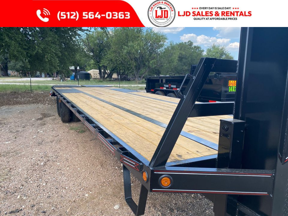 New 2027 Coffee Creek 102" x 32' Flatbed Trailer - 25900 GVWR - Mega Ramps