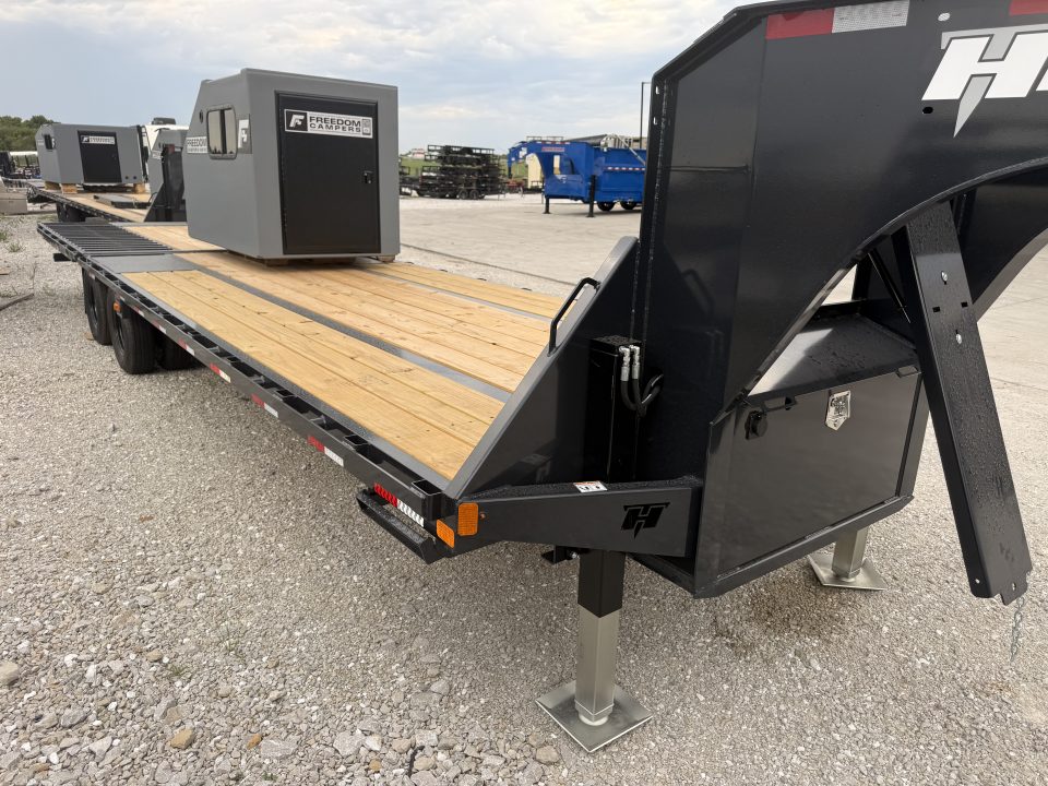 New 2027 Hillcrest Trailers Flatbed w/ Hydro tail & jacks