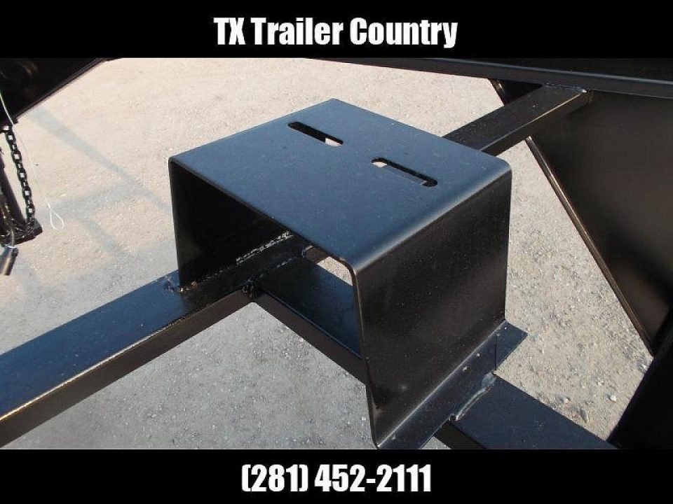 New 2026 Longhorn Trailers 83x20 Gooseneck 14K Car Hauler / Equipment Trailer / Flat Deck / 7000# Axles / 10K Jack / LEDs / 2ft Dovetail / 5ft HD Stow Away Ramps
