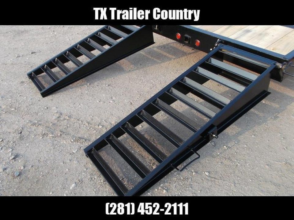 New 2026 Longhorn Trailers 83x20 Gooseneck 14K Car Hauler / Equipment Trailer / Flat Deck / 7000# Axles / 10K Jack / LEDs / 2ft Dovetail / 5ft HD Stow Away Ramps