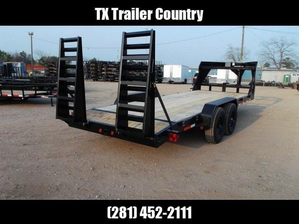 New 2026 Longhorn Trailers 83x20 Gooseneck 14K Car Hauler / Equipment Trailer / Flat Deck / 7000# Axles / 10K Jack / LEDs / 2ft Dovetail / 5ft HD Stow Away Ramps