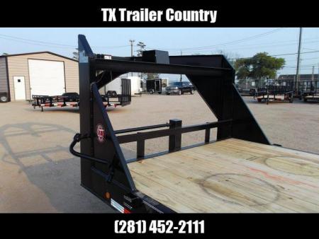 New 2026 Longhorn Trailers 83x20 Gooseneck 14K Car Hauler / Equipment Trailer / Flat Deck / 7000# Axles / 10K Jack / LEDs / 2ft Dovetail / 5ft HD Stow Away Ramps