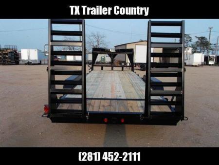 New 2026 Longhorn Trailers 83x20 Gooseneck 14K Car Hauler / Equipment Trailer / Flat Deck / 7000# Axles / 10K Jack / LEDs / 2ft Dovetail / 5ft HD Stow Away Ramps