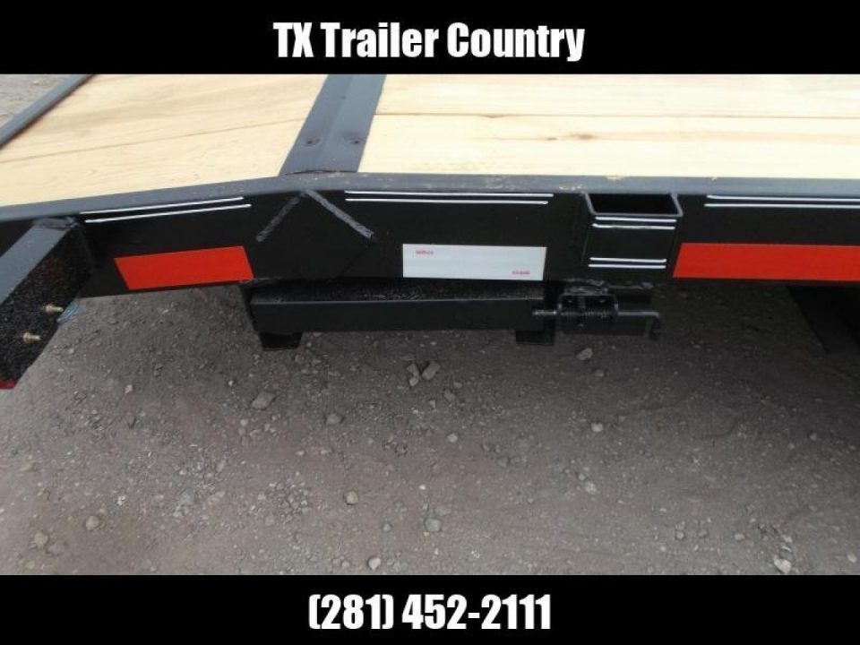 New 2026 Longhorn Trailers 83x20 10K Car Hauler / Racing Trailer / Flat Deck / 5200# Axles / 7K Jack / 2ft Dovetail / 5ft C-Channel Ramps / LED Lights