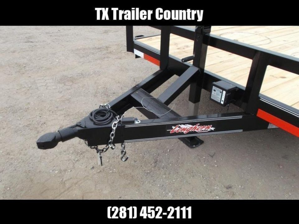New 2026 Longhorn Trailers 83x20 10K Car Hauler / Racing Trailer / Flat Deck / 5200# Axles / 7K Jack / 2ft Dovetail / 5ft C-Channel Ramps / LED Lights