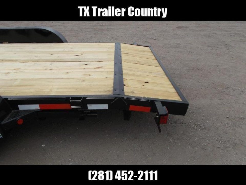 New 2026 Longhorn Trailers 83x20 10K Car Hauler / Racing Trailer / Flat Deck / 5200# Axles / 7K Jack / 2ft Dovetail / 5ft C-Channel Ramps / LED Lights