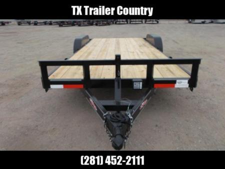 New 2026 Longhorn Trailers 83x20 10K Car Hauler / Racing Trailer / Flat Deck / 5200# Axles / 7K Jack / 2ft Dovetail / 5ft C-Channel Ramps / LED Lights