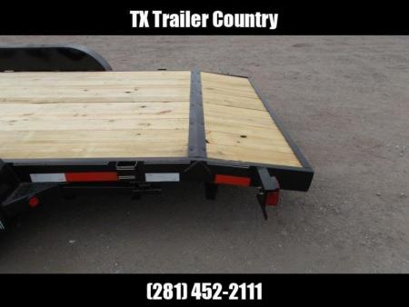 New 2026 Longhorn Trailers 83x20 10K Car Hauler / Racing Trailer / Flat Deck / 5200# Axles / 7K Jack / 2ft Dovetail / 5ft C-Channel Ramps / LED Lights