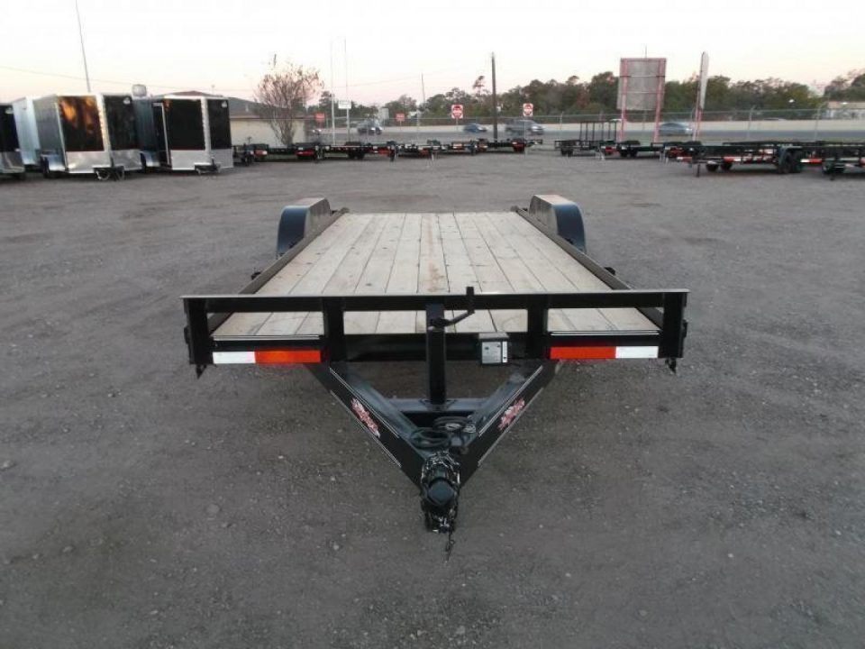 New 2026 Longhorn Trailers 83x20 7K Car Hauler / Racing Trailer / 2ft Dovetail / 5ft Stow Away Ramps / Brakes / LED Lights
