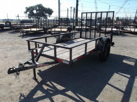New 2026 Longhorn Trailers 5x10 Utility Trailer / 4ft Heavy Duty Ramp Gate