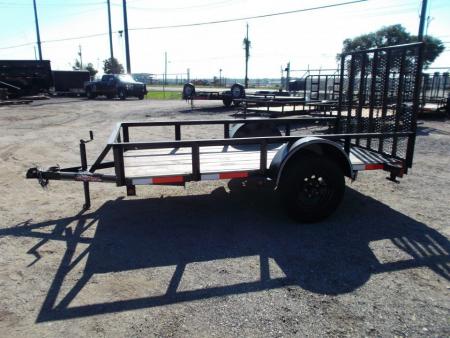 New 2026 Longhorn Trailers 5x10 Utility Trailer / 4ft Heavy Duty Ramp Gate