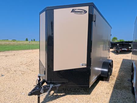 New 2026 Formula Trailers 6 x 12 Conquest SE Cargo / Enclosed Trailer with 6'6  Side Wall Height, 7K GVWR, Rear Flare w/2 LED Loading Lights and More!